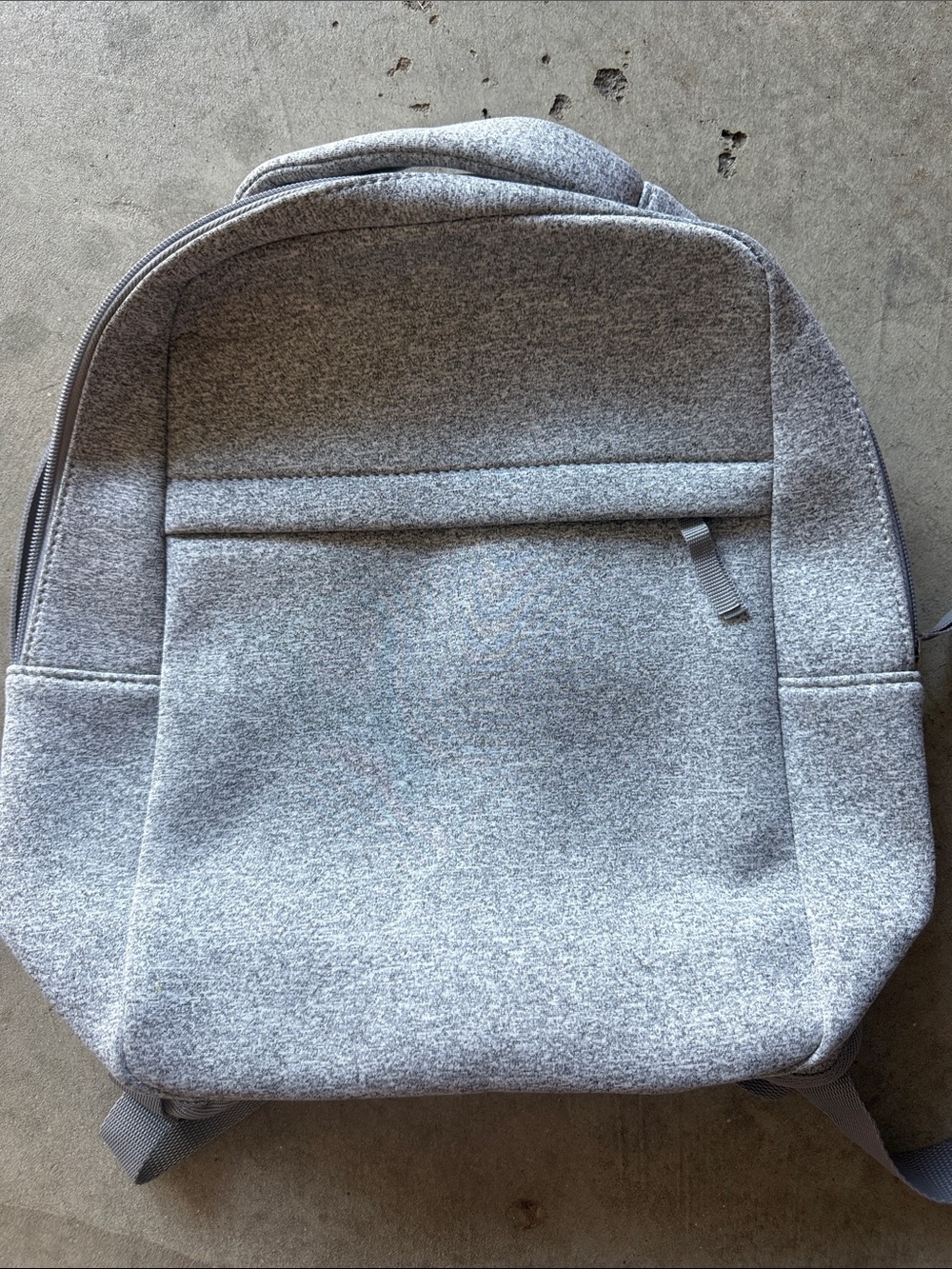 DSW Heather Gray Sleek Everyday Backpack